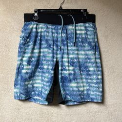 Lululemon THE Shorts Lined 9” Mens Large Blue