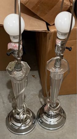 2 crystal lamps for office or home use