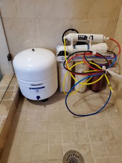 Water filter system never used it