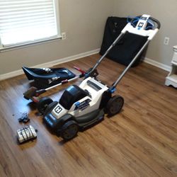 Electric Lawnmower And Weedeater