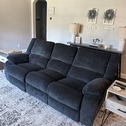 Ashley Furniture Draycoll Grey Reclining Sofa Great Condition $380