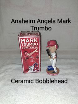 Brand New Open Box Anaheim Angels Mark Trumbo Ceramic Bobblehead