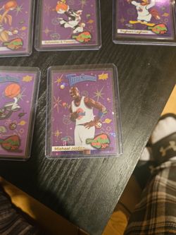 Michael jordan purple 30th anniversary space jam card set