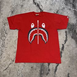 Bape Red Shark Face Tee🩸