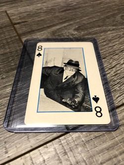 1966 Green Hornet Playing Cards Bruce Lee - 8 Of Spades