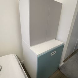 Wardrobe Toy Closet Storage Cabinet with Shelf 