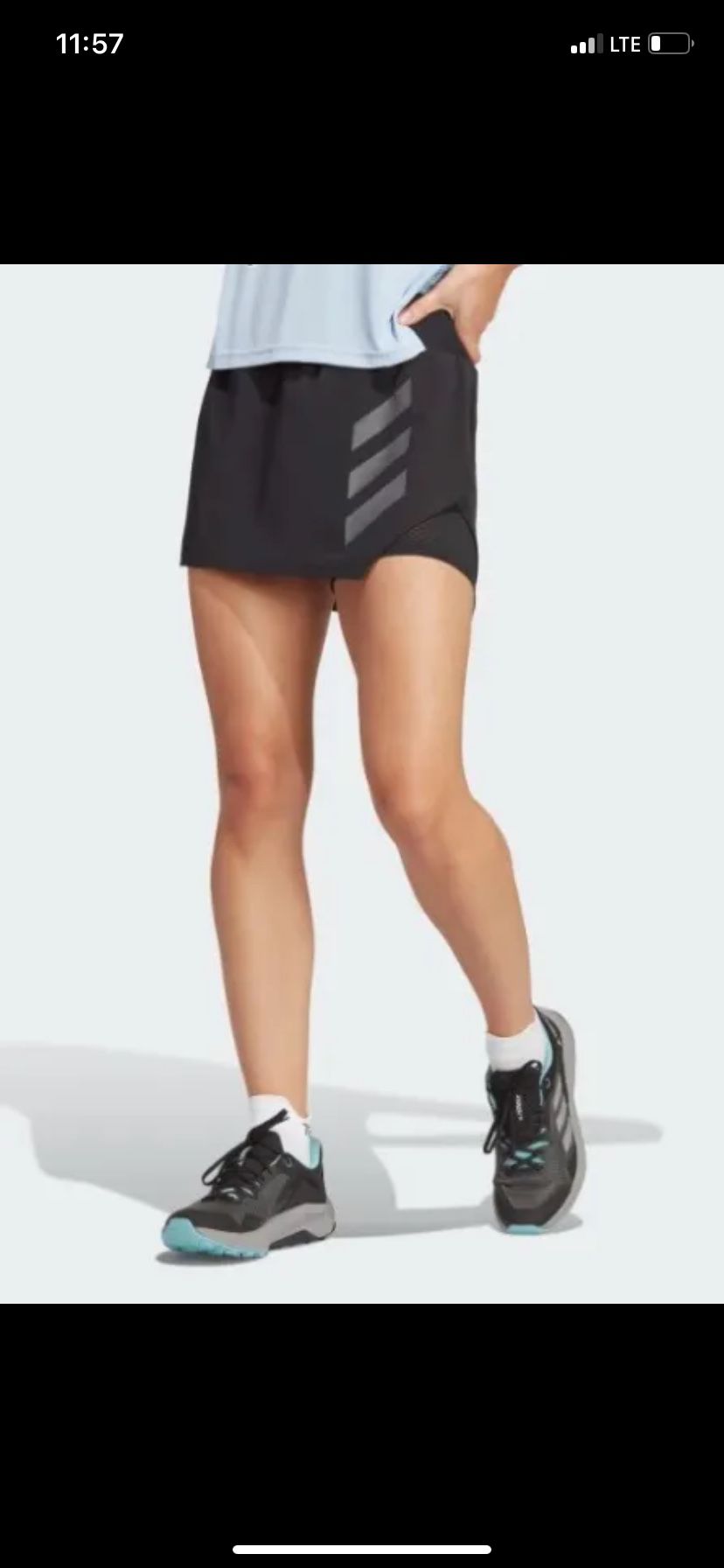 Adidas TERREX Trail Running Agravic Pro Skirt Womens Black Size New