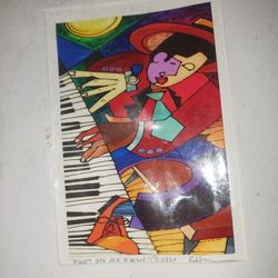 "Feet On My Piano" Print Numbered And Signed 