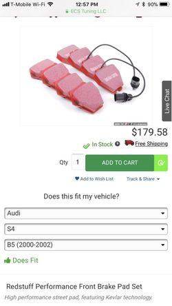 2000-2002 Audi s4 Brake pad