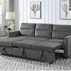 Velvet Sleeper Sofa//Financing Available 