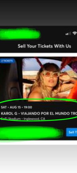 Karol G Tickets Saturday