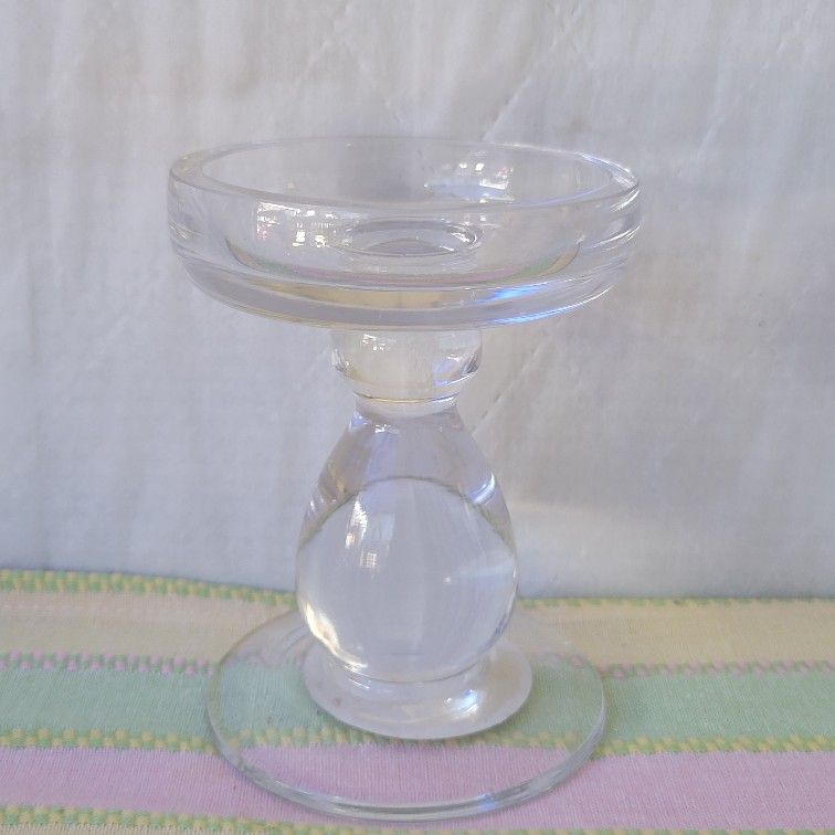 Glass Candle Holder 