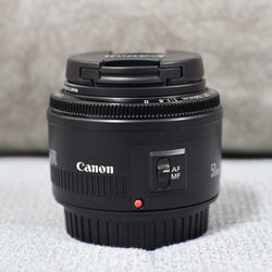 ***** Canon EF 50mm Black Lens