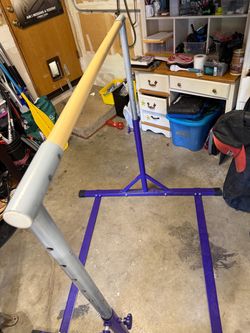 Kids Gymnastics Kip Bar with Adjustable Stand