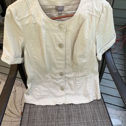 J. Jill Cute summer Linen Jacket Size 14. Price reduced