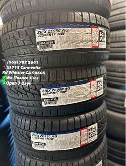225/45R17 Falken Set of Tires Installed and Balanced Set de Llantas Nuevas Instaladas y Balanceadas