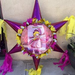Princess Peach 3D Star Pinata