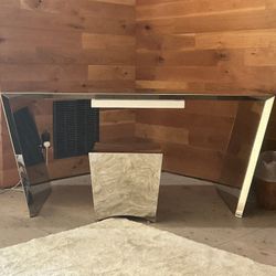 Stainless Steel Desk/Dressing Table With Stool