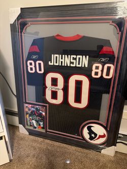 Andre Johnson professionally frames Jersey