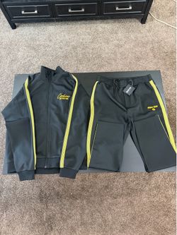 Cookies x Peter Tosh Black & Yellow Striped Tracksuit - Men’s XL - NWT