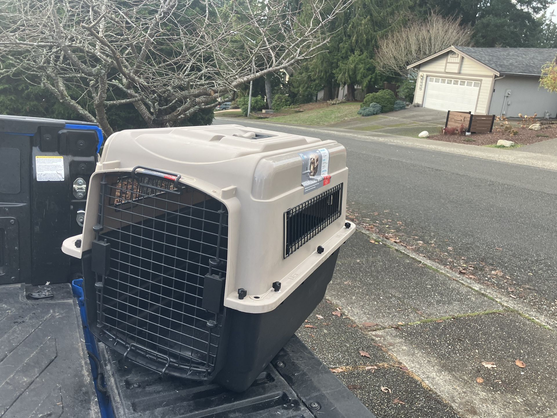 Medium Dog Kennel Crate Carrier Airline Approved like New 28” L by 20” W by 20”