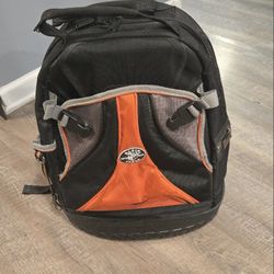 Klein Tools Tradesman Pro Tool Bag Backpack Electrician Hard Bottom Full Zip