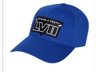 Rihanna Savage x FENTY Unisex Game Day LVII Snapback Adjustable Hat - Blue
