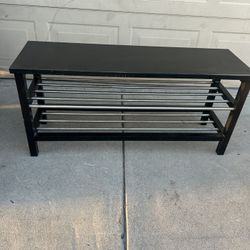 IKEA TJUSIG bench with shoe storage