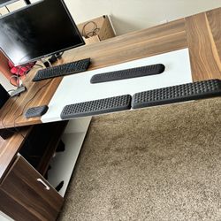L- shape Desk With Storage $150 OBO