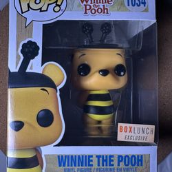 Funko Pop Disney Box Lunch Exclusive : Winnie the Pooh Bee #1034 Vinyl "MINT"
