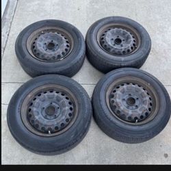 4 — 195/65r15 5x4.5 5x114.3 Stock Kia Optima Accord Tacoma Camry Civic Wheels Rims Tires!!!