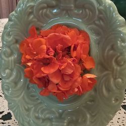 VINTAGE FLORAL WALL POCKET/PLANTER