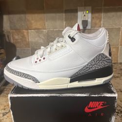 Jordan 3 White Cement Size 9