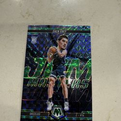 2024 Panini Mosaic Zach Edey Jam Masters Prizm Rookie Card