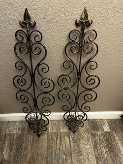 Metal Wall Candle Holder