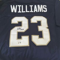 Kyren Williams signed Notre Dame Jersey 