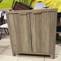 Fluted Cabinet, Modern Buffet Sideboard with Storage Credenza with Doors and Shelves, Media Accent Console for Entryway, Hallway, Dining Room, Living 