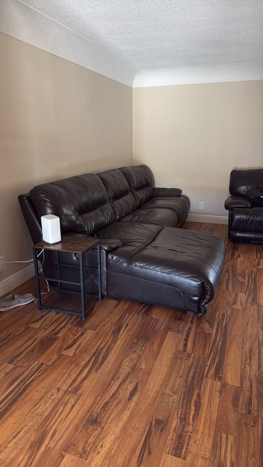 Black Leather Couch