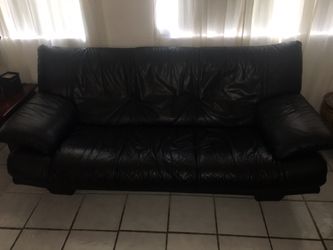 2 Natuzzi sofas and 4 oriental tables $400.00