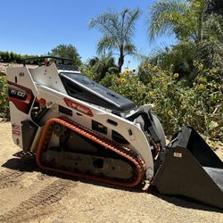 Bobcat Mt100 Mini Skid Steer Stand Behind Track Machine 