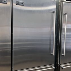 Viking 36”Wide Built In Stainless Steel Bottom Freezer Refrigerator 