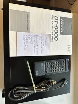 Onkyo Digital Audio Tape Deck DT - 9000 , With 10 DAT ‘s 