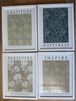 4 prints with frames