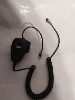 CB Radio Hand Microphone with Coiled Cable
