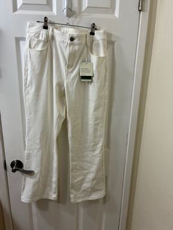 Halara White Wide-Leg Pants NWT