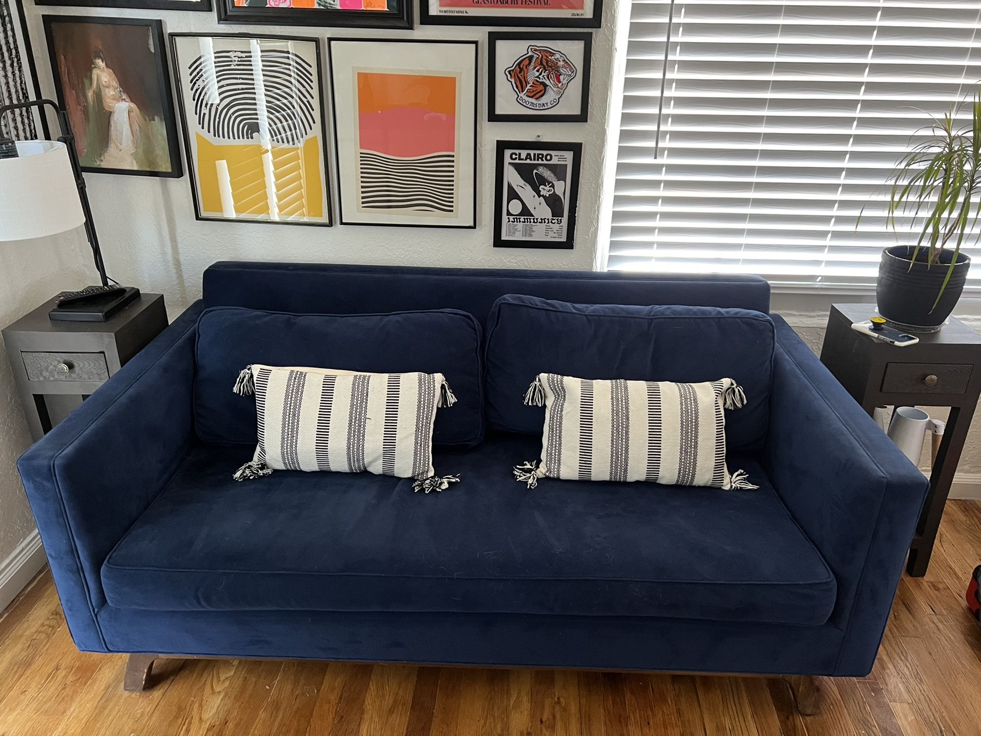 MCM Royal Blue Couch 