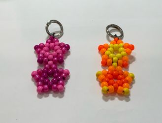 Small Double Kandi Star Keychains