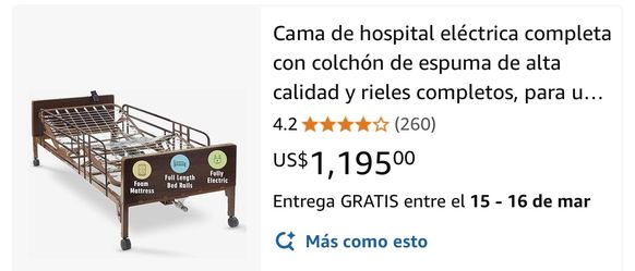 Cama Completa Eléctrica La Tengo Desarmada La Vendo Con Colchón Incluido 