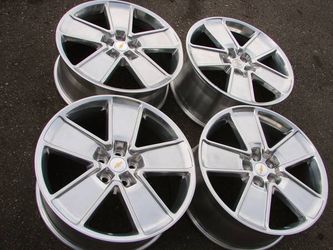 {|}{|} 21" CHEVY CAMARO HIGH POLISHED STAGGERED WHEELS BRAND NEW {|}{|}
