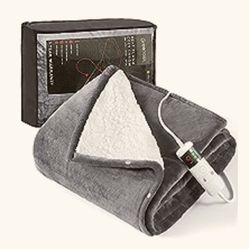New Heated Electric Blanket Throw 
